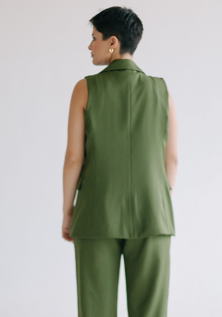 Estilo vest olive green