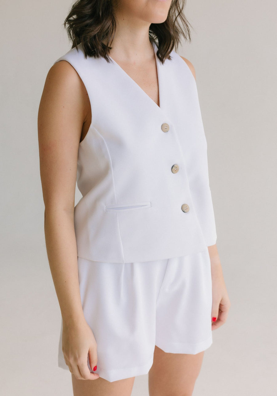 Vest verano blanco