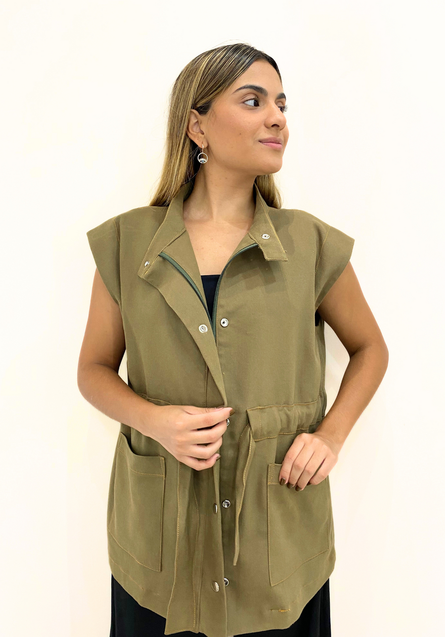 Vest safari evolucion olive