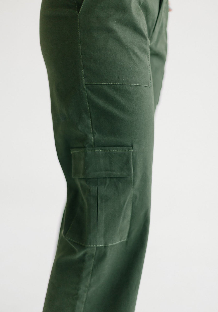 Cargo pant olive green