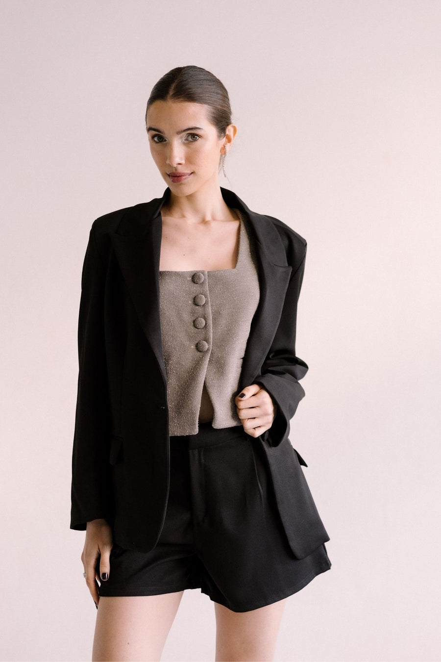 Blazer oversized negro