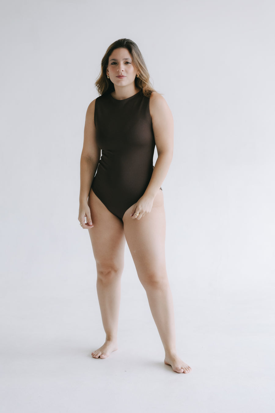 Body básico marrón chocolate