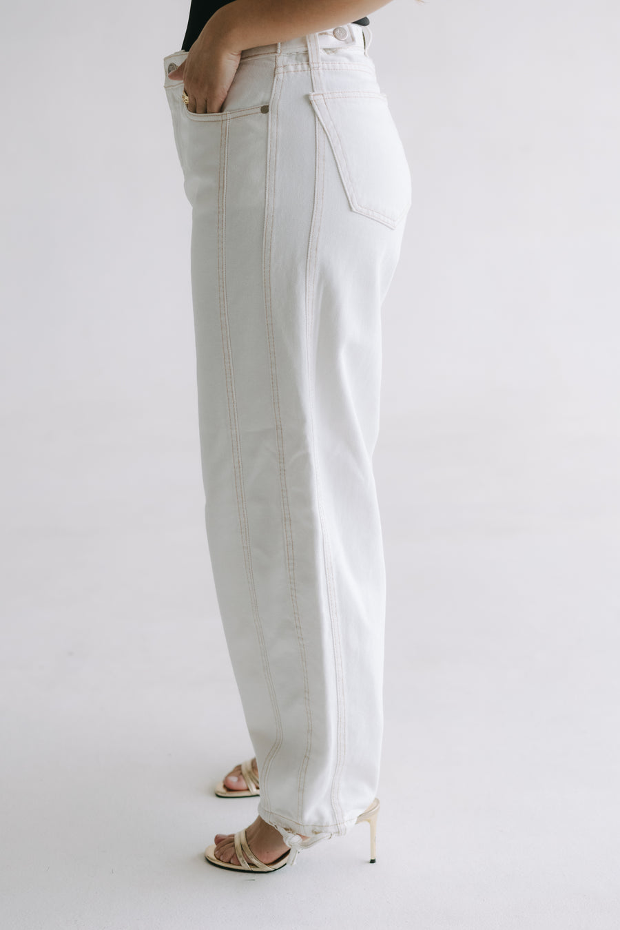 Jean Globo Prisma Blanco