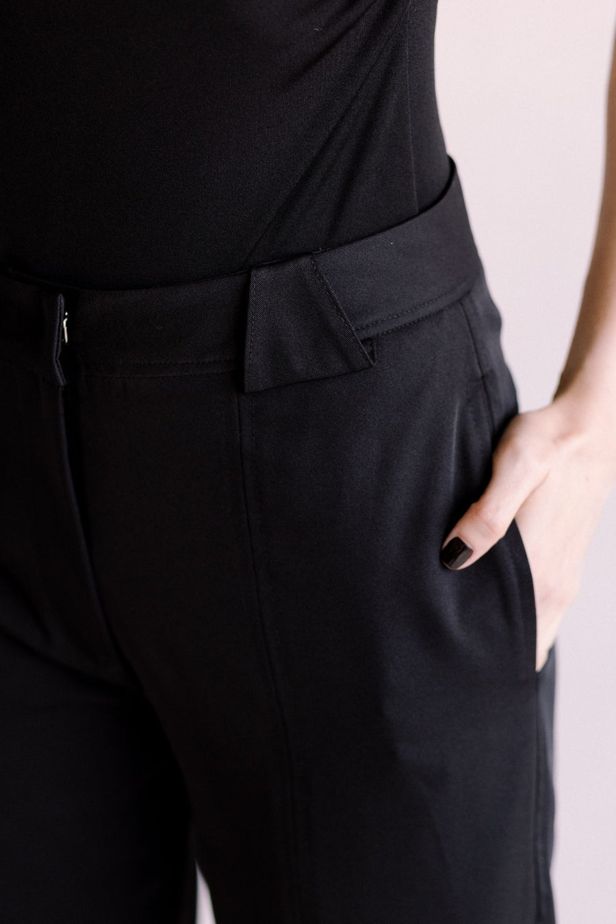 Pant flare negro